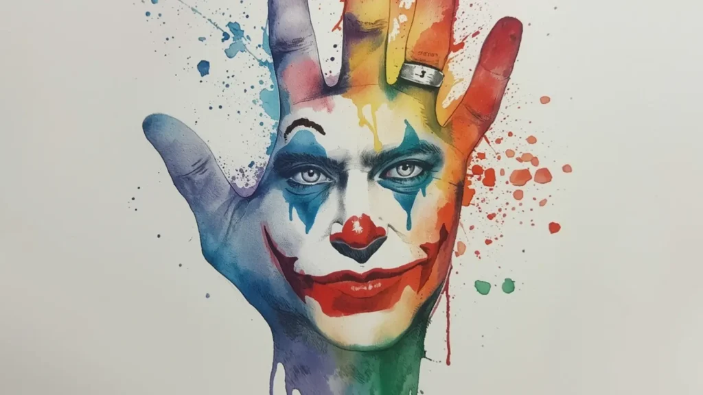 joker hand tattoo