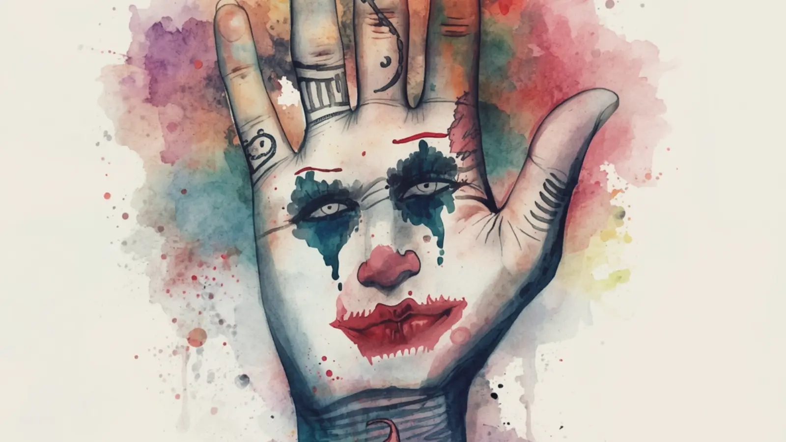 joker hand tattoo